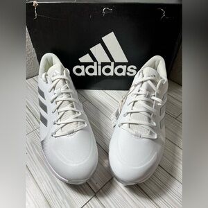 adidas PureHustle 2.0 Women's softball cleats‎ athletic shoes white size 11